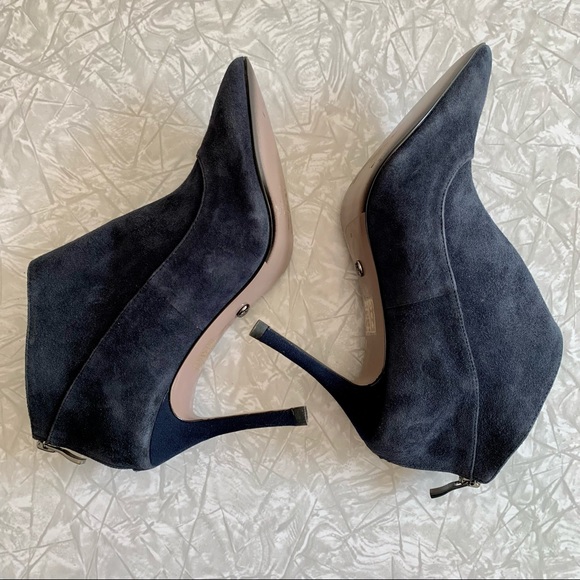 Charles & Keith Navy Suede Corset Booties 36 - Picture 5 of 11